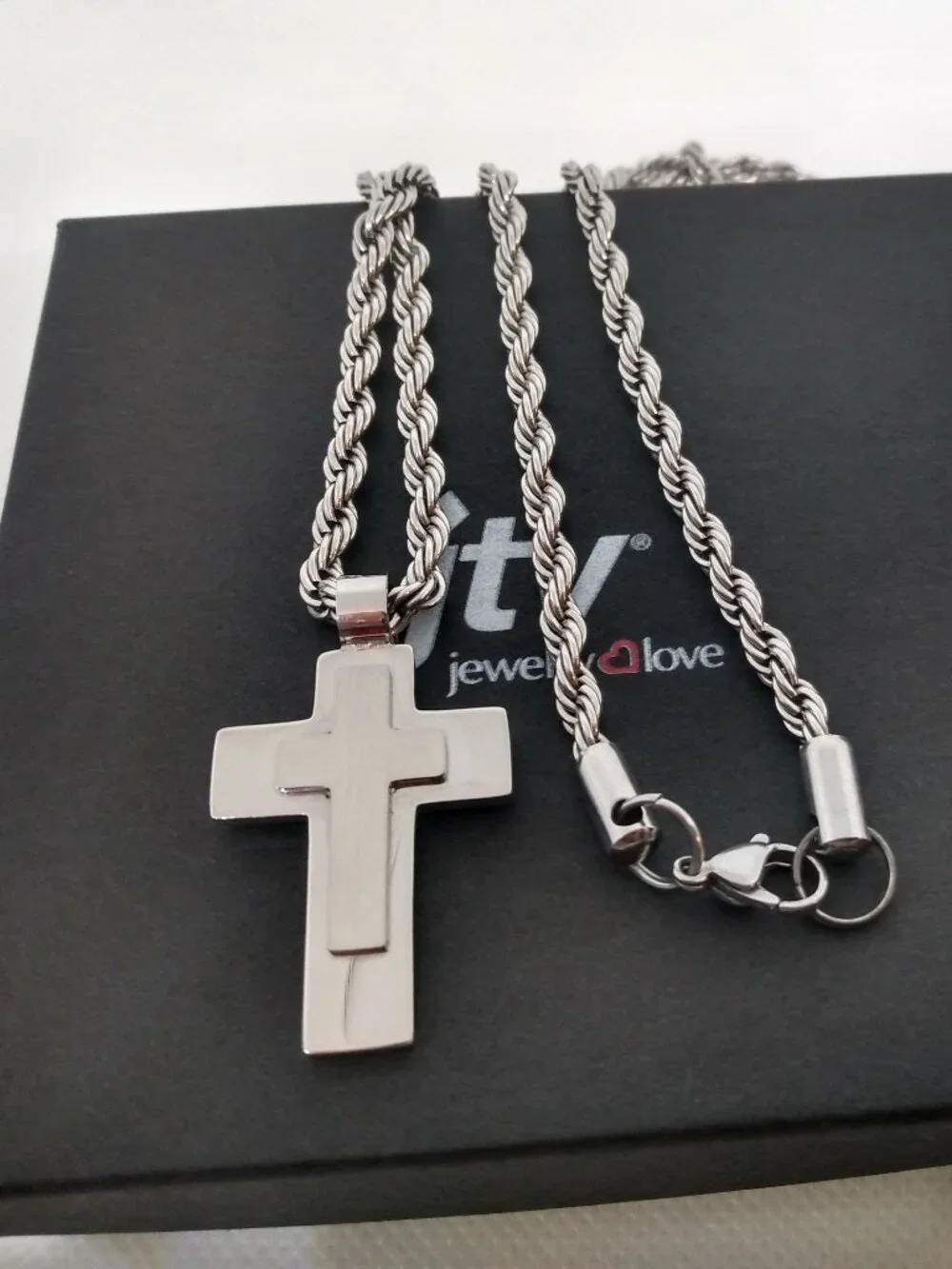mens cross necklace